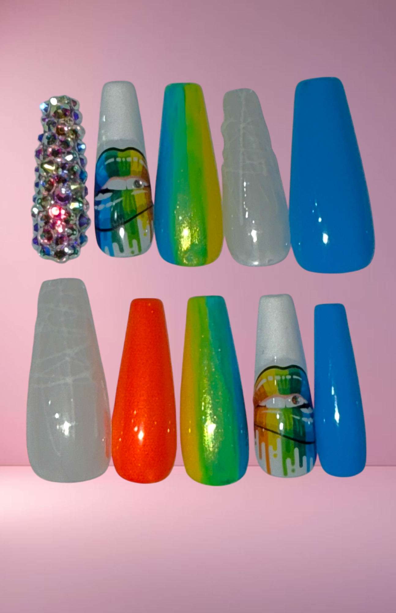 "Pride" Press-On Nail Set, Medium